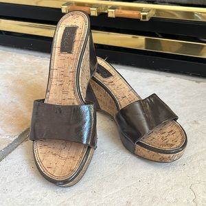 Platform summer sandals by Sbicca sz 8 brown